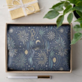 Coastal Starlight Fireworks Pattern Seidenpapier (Geschenk)