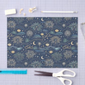 Coastal Starlight Fireworks Pattern Seidenpapier (Handwerk)