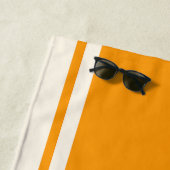 Coastal Stripe Beach Towel - Orange & Cream Strandtuch (Beispiel)