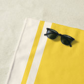 Coastal Stripe Beach Towel - Yellow & Cream Strandtuch (Beispiel)