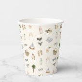 Coastal Summer Getaway Pappbecher (Vorderseite)
