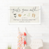 Coastal Summer "Girls Gone Mild" Bachelorette Banner (Insitu)