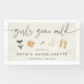 Coastal Summer "Girls Gone Mild" Bachelorette Banner (Horizontal)