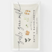 Coastal Summer "Girls Gone Mild" Bachelorette Banner (Vertikal)