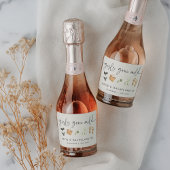 Coastal Summer "Girls Gone Mild" Bachelorette Schaumweinetikett