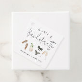 Coastal Summer Neutrals Bachelorette Party Geschenkanhänger (Beispiel)