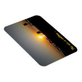 Coastal Summer Sunset Silhouette Magnet (Rechte Seite)