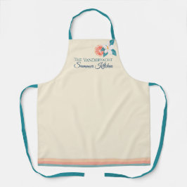 Coastal Summer Tropical Citrus & Floral Design Schürze