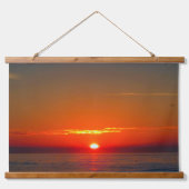 Coastal Sunrise & Sunset Wandteppich Mit Holzrahmen (Vorderseite)