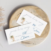 Coastal Surf Baby Shooting Game Card Begleitkarte