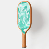 Coastal Teal and White Pickleball Paddle (Links)