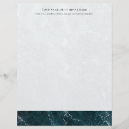 Coastal Teal Ocean Shore Personalized  Briefbogen