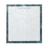 Coastal Teal Ocean Shore Personalized Notepad Notizblock (Vorderseite)