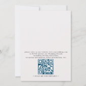 Coastal the Beach Destination QR Code Wedding Einladung (Rückseite)
