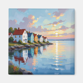 Coastal Themed | Beach Homes on the Bay Magnet