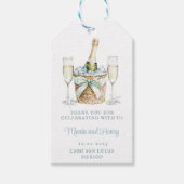 Coastal Toast | Beach Wedding Geschenkanhänger (Vorderseite)