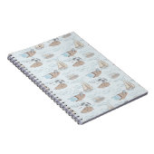 Coastal Toile Beach Scene Hand Drawn Seaside Notizblock (Rechte Seite)