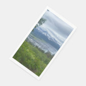 Coastal Town View - Nature Guest Towel Serviette (Ecke)