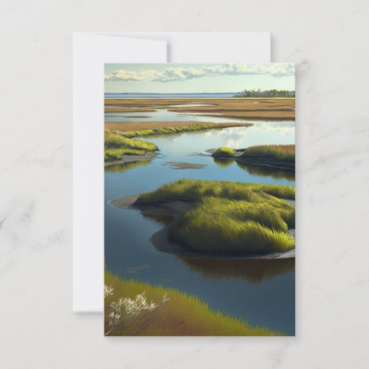 Coastal Tranquility Dankeskarte (Vorderseite)