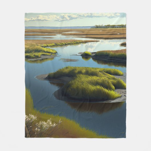 Coastal Tranquility Fleecedecke (Vorderseite)