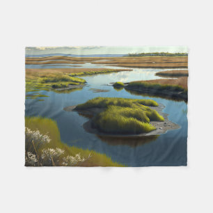 Coastal Tranquility Fleecedecke