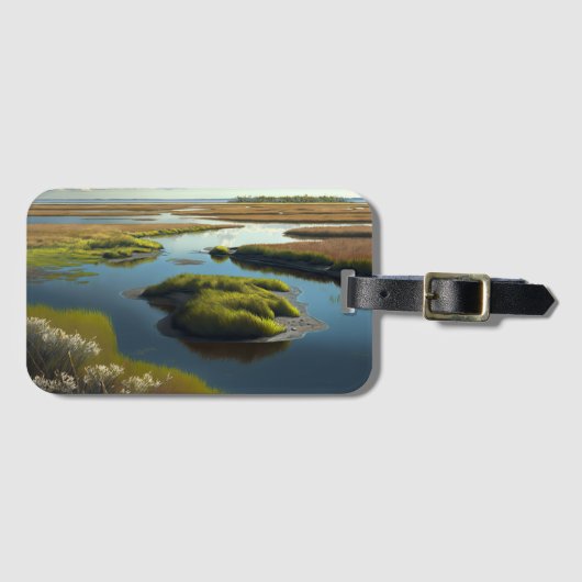 Coastal Tranquility Gepäckanhänger (Vorderseite (Horizontal))