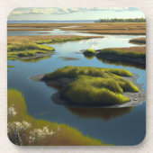 Coastal Tranquility Getränkeuntersetzer (Vorderseite)