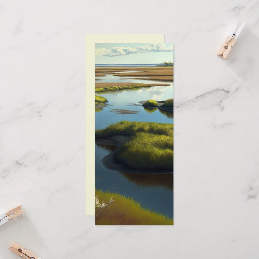 Coastal Tranquility Karte (Vorderseite/Rückseite Beispiel)