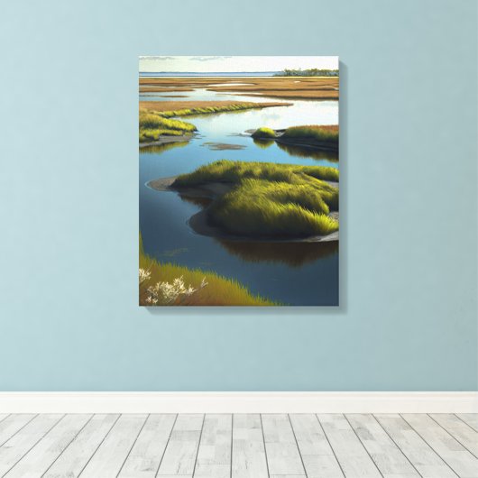 Coastal Tranquility Leinwanddruck (Insitu (Holzboden))