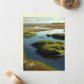 Coastal Tranquility Mitteilungskarte (Vorderseite/Rückseite Beispiel)