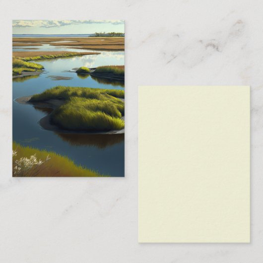 Coastal Tranquility Mitteilungskarte (Vorne/Hinten)