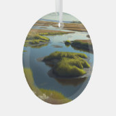 Coastal Tranquility Ornament Aus Glas (Vorderseite Rechts)