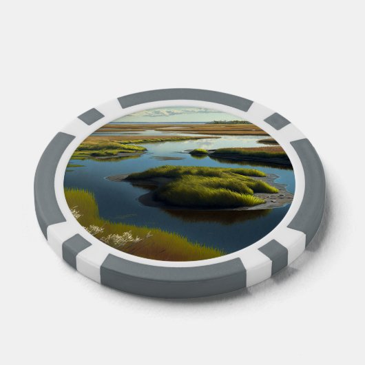 Coastal Tranquility Pokerchips (Einzeln)