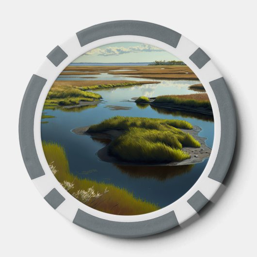 Coastal Tranquility Pokerchips (Rückseite)