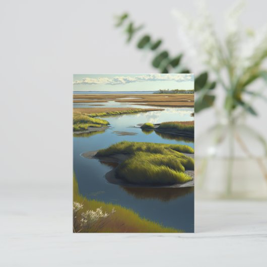 Coastal Tranquility Postkarte (Stehend Vorderseite)