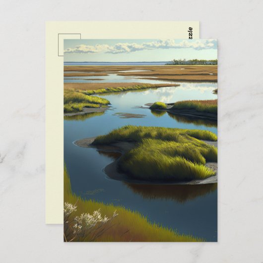 Coastal Tranquility Postkarte (Vorne/Hinten)