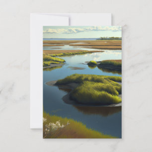 Coastal Tranquility RSVP Karte