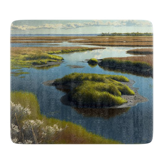 Coastal Tranquility Schneidebrett (Vorderseite)