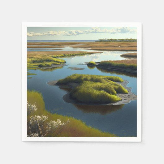 Coastal Tranquility Serviette (Vorderseite)