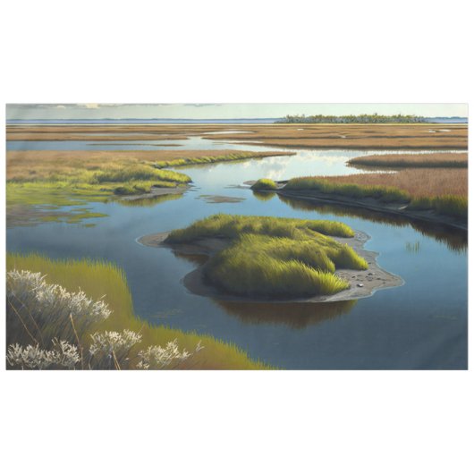 Coastal Tranquility Tischdecke (Vorderseite (Horizontal))
