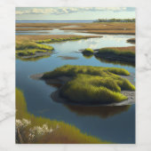 Coastal Tranquility Weinetikett (Einzelnes Label)