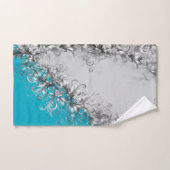 Coastal Turquoise Grey Towel Set (Handtuch)