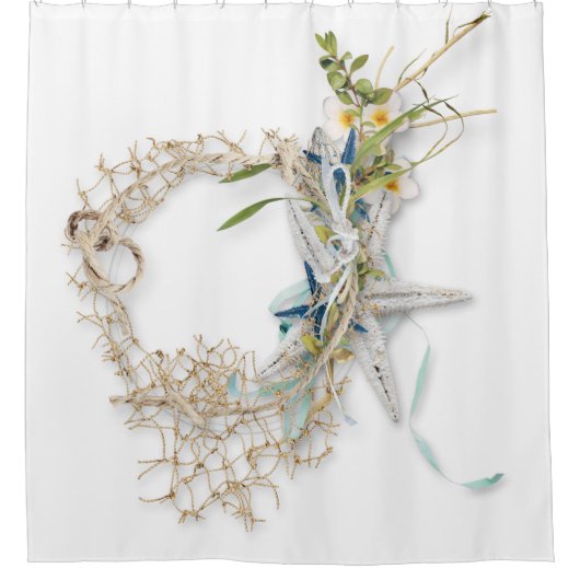 Coastal Vibes Duschvorhang (Vorderseite)