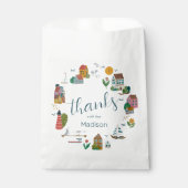 Coastal Village Blue Boy Nautical Baby Dusche Geschenktütchen (Vorderseite)