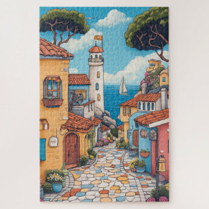 Coastal Village Charm Carmel California Puzzle