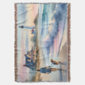 Coastal Walk to Lighthouse at Sunset Decke (Vorderseite Vertikal)