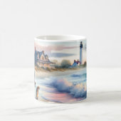 Coastal Walk to Lighthouse at Sunset Kaffeetasse (Mittel)