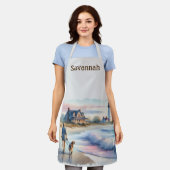 Coastal Walk to Lighthouse at Sunset Schürze (Getragen)