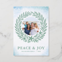 Coastal Watercolor Beach Christmas Wreath Holiday