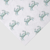 Coastal Watercolor Crab Seidenpapier (Detail)